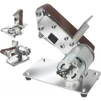 Mini Electric Belt Sander Multifunctional Belt Grinder 7 Speeds 100V~240V DIY Polishing Grinding