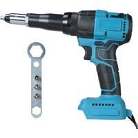 Cordless Electric Riveter Gun Household Power Tools Screwdriver 2.44.8mm With LED Light For Makita