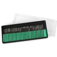 30pcs 2.35mm Shank Diamond Burs Dremel Rotary Tool Sintered Abrasive Grinding Head Hand Drill