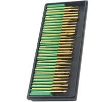 30pcs Golden Diamond Burs with Box for Dremel Tool, Mini Electric Drill Shank Diamond Turning Pin