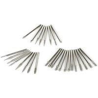 Mini Drill Accessories 30pcs Diamond Burs Drill Brush Set Power Tools Diamond Polishing Abrasive