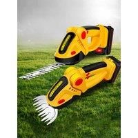 24V 2 in 1 Electric Hedge Trimmer With 0-1 Battery Household Lawn Mower Garden Bush Scissors Garden Grass Scissors for Makita