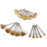15pcs Brush Wire Wheel Brushes for Dremel Die Grinder Rotary Electric Tool Engraver Accessories