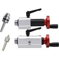 Mini Woodworking Lathe Telescopic Tail Top Seat Rotary Movable Drilling Tailstock Live Top Circular
