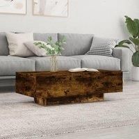 Coffee Table Smoked Oak 100x49.5x31 cm Engineered Wood