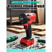 Brushless Cordless Impact Wrench Multi-Function Lithium-ion Electric Wrench Air Hammer Electric Wrench for Milwaukee