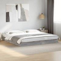 Berkfield Home Bed Frame without Mattress Grey Sonoma 180x200 cm Super King Engineered Wood