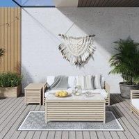 Outdoor Rug Grey and White 80x150 cm Reversible Design