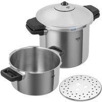 Kuhn Rikon 3014 Duromatic Inox Pressure Cooker Set Side Grips 4l & 8l / 24cm