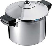 Kuhn Rikon 3018 Duromatic Inox Stainless Steel Pressure Cooker with Side Grips, 8 Litre / 24 cm, Silver