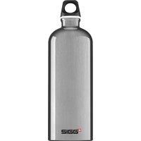 SIGG - Aluminium Water Bottle - Traveller Alu - Climate Neutral Certified - Suitable For Carbonated Beverages - Leakproof - Lightweight - BPA Free - Alu - 1 L