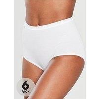 Sloggi Women's Basic Maxi 3 Pack plain Basic+ premium comfort Knickers, White, Size 26