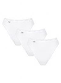 3 Pack White Basic Tai Briefs Ladies 12 Ladies - Sloggi