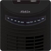 Solis Tower Fan 749 - Ion Generator for Better Air Quality - Rotary Function - With 3 Speed Settings and Special Night Program - 38 Inches - Black