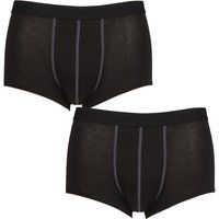 Sloggi Men's 24/7 Hipster 2P Plain Boxer Briefs, Black, X-Large (Manufacturer Size:38)
