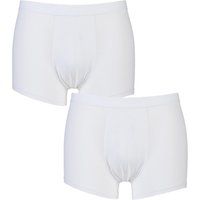 Sloggi Men/'s 24/7 2P Plain Boxer Shorts, White, Large (Manufacturer Size:36)