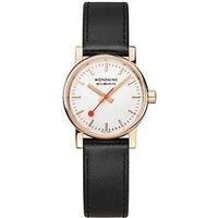 Mondaine Evo2 Rose Gold 40 Mm Genuine Leather Unisex Watch