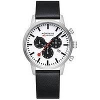Mondaine Men's Wrist Watch Chrono MSD.41410.LBV Sapphire Glass 41mm
