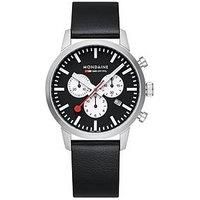 Mondaine Men's Watch Chronograph Black 41 MM Chrono