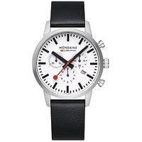 Mondaine Men Analog Quartz Watch with Leather Strap MSD.41411.LBV