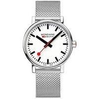 Mondaine Men Analog Quartz Watch with Stainless Steel Strap MSE.40110.SM