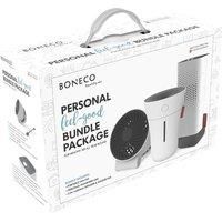 BONECO 80002 Portable Air Purifier, Humidifier & Fan Bundle