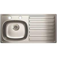 Carron Kitchen Sink 1 Bowl Phoenix Stainless Steel Right-Hand Drainer 940x485mm