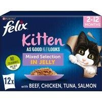 Felix As Good as Looks Kitten Mixed Selection in Jelly