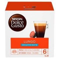 NESCAFÃ‰ Dolce Gusto Lungo Decaffeinato Coffee Pods Pack of 16
