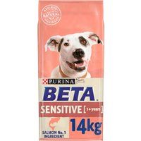Beta Sensitive Adult Dry Dog Food Salmon 1 x 14kg Pack