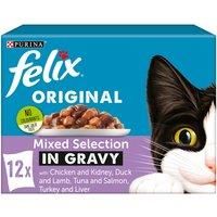 Felix Meat Selection in Gravy Cat Food 12 x 100g