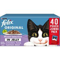 Felix Pouches in Jelly 40 x 100g - Mixed Selection