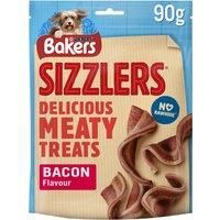BAKERS Dog Treats Bacon Sizzlers Dog Puppy Treat 90g x 6 Low fat Omega 3 & 6