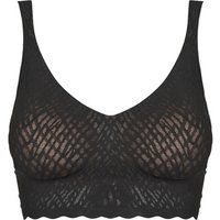 Sloggi Women/'s Zero Feel Bliss Bralette Bra, Black, S