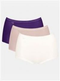 Sloggi Women/'s Basic+ Maxi C3P Underwear, Multiple Colours 18, 42