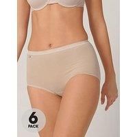 Sloggi Maxi Briefs Knickers Basic+ Brief 3 Pack 95% Cotton High Rise Lingerie