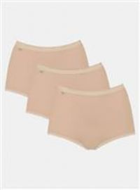 Sloggi Women Basic Maxi 3 Pack plain High Rise Assorted Sizes , Colors