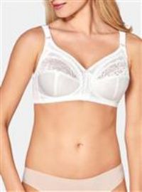 Triumph Womens Claudette 104 N X Bra, White, 32B UK