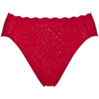 Women's 1 Pack Sloggi ZERO Feel Bliss Festive High Leg Briefs Shanghai Red Small
