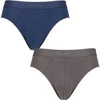 Mens 2 Pack Sloggi SLG Baselayer Briefs Multi M
