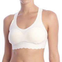 Sloggi Women/'s Zero Feel Lace Top Bustier, Angora, XL UK
