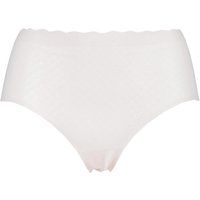 Sloggi Women's ZERO Feel Lace High Waist Brief Full, White (ANGORA 6308), XS (size: X-Small)