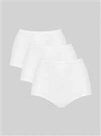 Sloggi Women/'s 24/7 Microfibre Maxi C3p Slip, White, 10