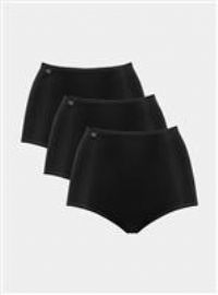 Sloggi   24/7 MICROFIBRE MAXI PACK X3  women's Knickers/panties in Black