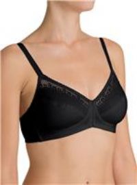 Triumph Women/'s Cotton Beauty N, Bra, Black