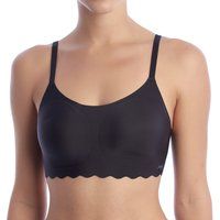 Sloggi Women/'s Zero Feel Wavy Top Bra, Black, XS UK