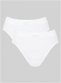 Sloggi Women/'s Double Comfort Tai 2P Briefs, WHITE, 10
