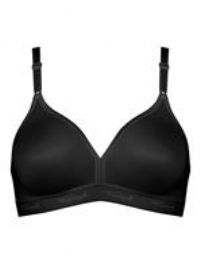 Triumph Womens Micro Fun N Bra, Black, 38D UK