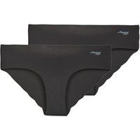 Sloggi   ZERO Microfibre 2.0 Hipster PACK DE 2  women's Knickers/panties in Black