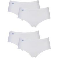 4 Pack White Basic Midi Briefs Ladies 18 Ladies - Sloggi